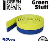 Green Stuff Putty 36 39 5 inches (92cm) - Modeller Epoxy Putty - Kneadatite Blue Yellow Duro