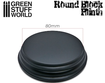 Round Top Display Plint 8 cm - basisfiguren miniaturen landschapstentoonstelling mdf-hout