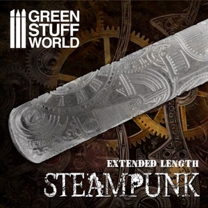 Rolling Pin STEAMPUNK Texture - Create your miniature bases compatible with Wh , AOS, 9age, and wargame diorama
