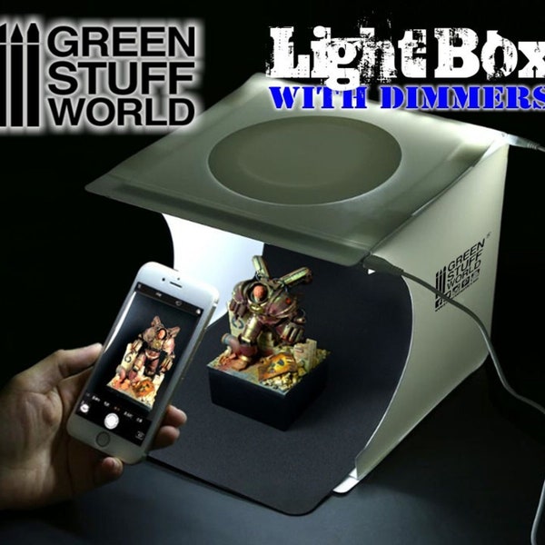 LIGTHBOX STUDIO - boîte de lumière - light box portable photographie compacte cable USB attenuateur dimmers led miniatures