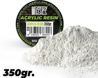 Acrylic Resin 350gr - Synthetic resin Ceramic casting powder to mix with water to fill molds for dioramas scenery hobby wargames