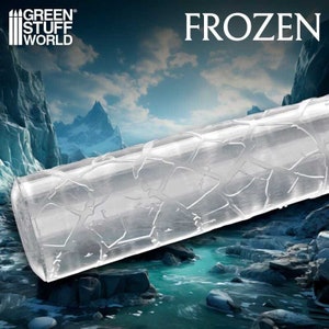 Rolling Pin - FROZEN Texture - Create your miniature bases compatible with diorama wargames crackle bases