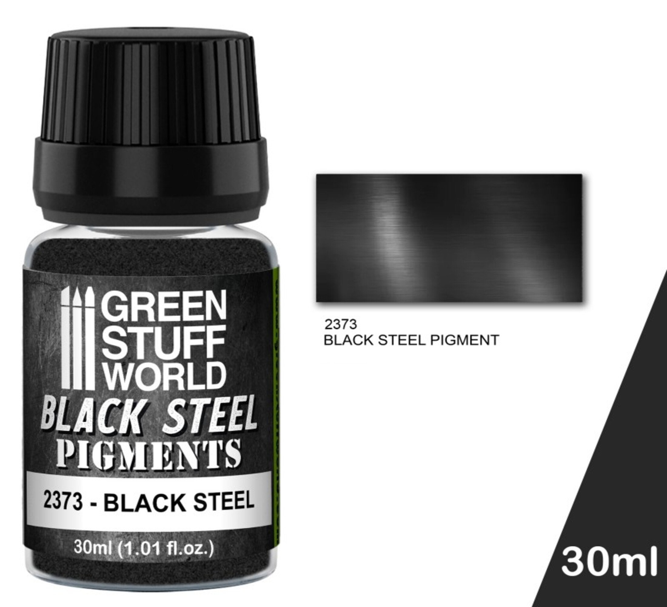 Pigment BLACK STEEL - paint effect hobby miniatures compatible with warhammer