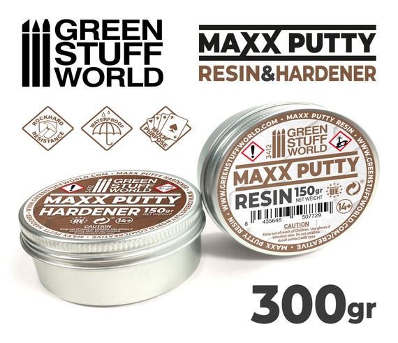 MAXX PUTTY 300gr - Modeller Epoxy Putty Clay for modelling sculpting craft and restoration