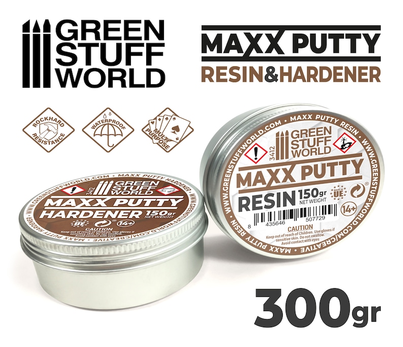 MAXX PUTTY 300gr - Modeller Epoxy Putty Clay for Modelling Sculpting ...