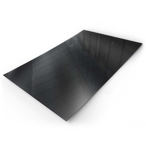 May include: A black sheet of acrylic plastic with a glossy finish.