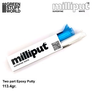 Milliput Super Fine White Epoxy Putty 4oz 113.4 g Modeling fine sculpting material Modeller Epoxy Putty image 2