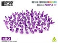 VIOLET Resin Crystals - Small - for Miniature Bases Wargames Model Scenery Landscape resin transparent