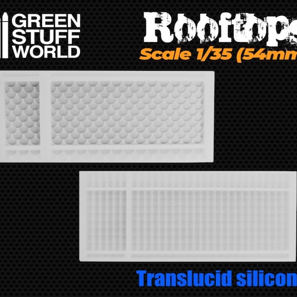 Silicone Molds - Rooftops 1/35 (54mm) Warhammer AOS wargames 40k