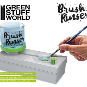 Brush Rinser ORIGINAL - Paint Brush Rinser - Makeup Brush Cleaner WC - zmywacz do pędzli do farb akwarelowych tempera gwasz miniatury