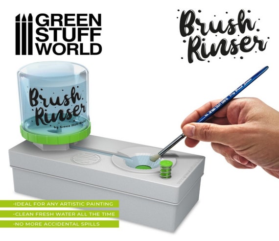 Brush Rinser ORIGINAL Paint Brush Rinser Makeup Brush Cleaner Toilet Brush  Washer for Paints Watercolors Tempera Gouache Miniatures 