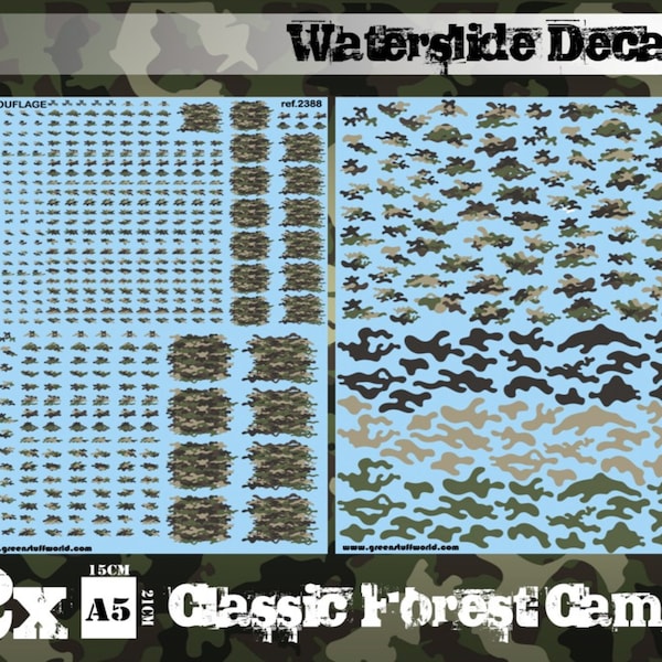 Water Slide Decals for Miniatures Etsy