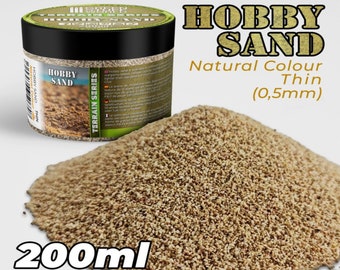 Thin Hobby Sand - natuurlijk 200 ml - basismateriaal voor diorama's modellering