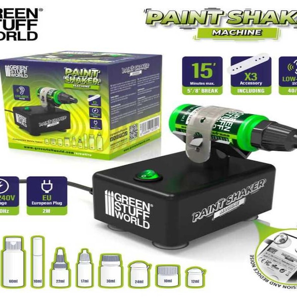 Paint Shaker Machine - paint mixer for Acrylic paints mixing - Vortex perfect for painting miniatures wargames hobby paints
