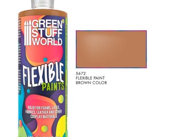 Flexible Paint 240ml - Brown - paints Wargames miniatures Airbrush Brush Cosplay plastics EVA Foam