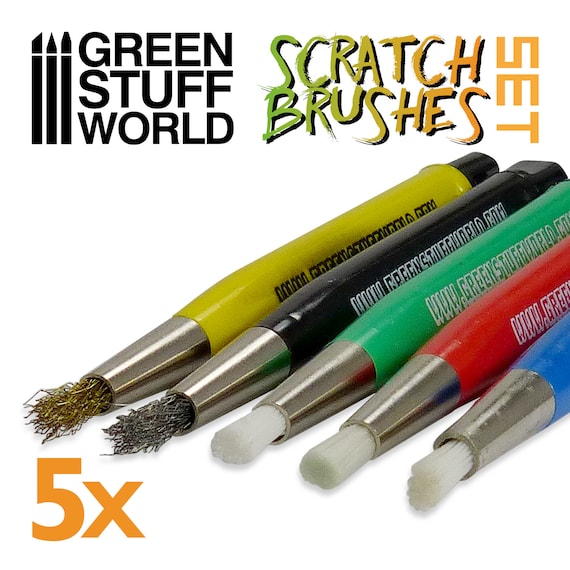 Scratch Brush Pens Brush Rolling Pin Cleaning Tool and Scratch