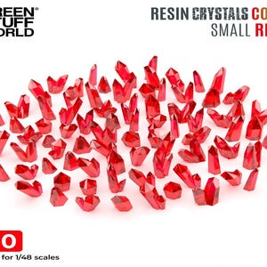 May include: A set of 80 small red resin crystals, suitable for 1/48 scale models.  RESIN CRYSTALS COLORS SMALL RED.
