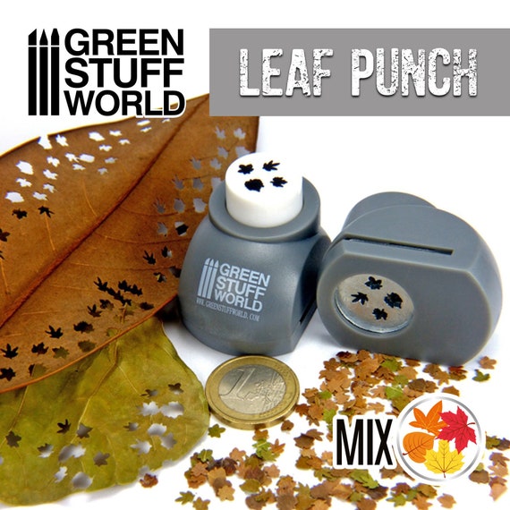 Green Stuff World: Miniature Leaf Punch - Beech, Elm, Birch Mix Green Stuff World: Miniature Leaf Punch - Beech, Elm, Birch Mix