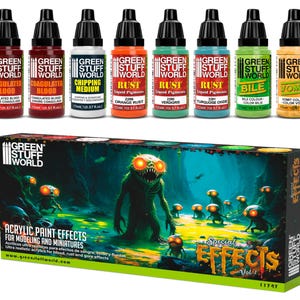 Paint Set - Special Effects Vol. 1 - Brush Airbrush Acrylic Paints paint effects for Wargaming Miniatures Painting Wargames