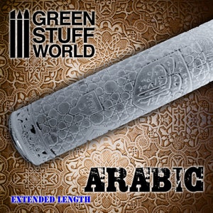 Rolling Pin ARABIC - Arabian textures for crafts also compatible with polymer clay, epoxy putties, green stuff, milliput