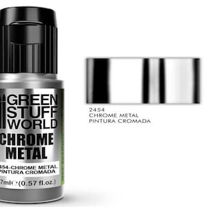 Pintura Cromada - efecto pintura espejo plata pintar cromo miniaturas hobby