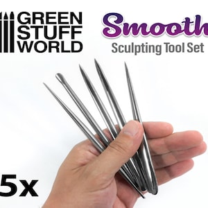 5x Smooth Sculpting Set: Carver-tool, compatibel met Wargames Wargaming-beeldhouwen, modelleren