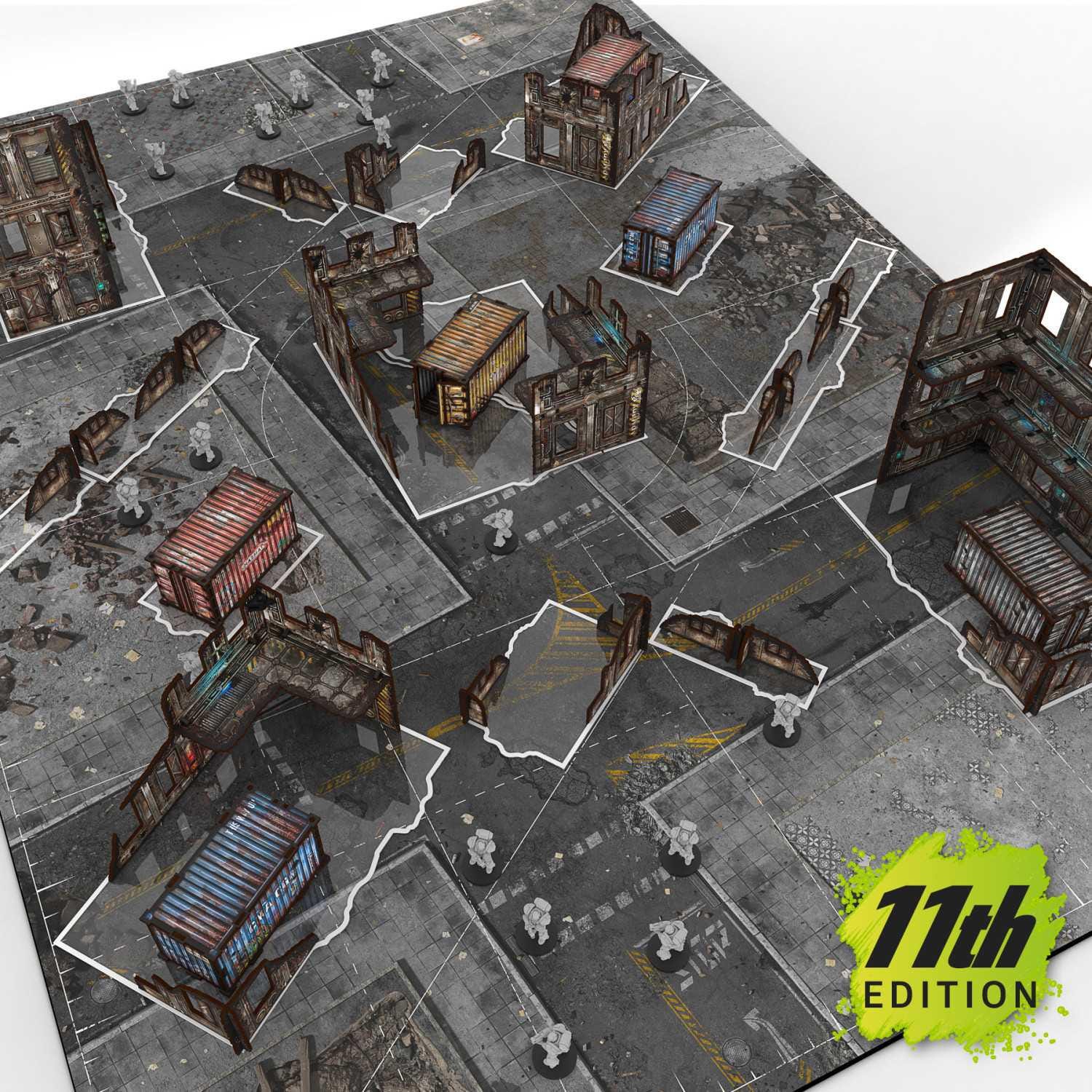 11th Edition Glasspack Footprints Compatible Grimdark Scenery