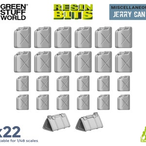 3D printed set - Resin Jerry Cans - Compatible with Miniature Diorama compatible with Wargames Wargaming bits