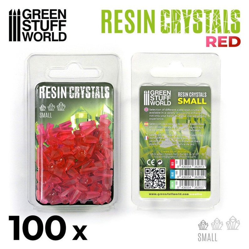 RED Resin Crystals for Miniature Bases Warhammer Model Etsy