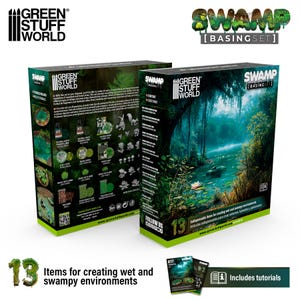 Gelände Set - Sumpf - Figuren Diorama Bemalen Wargames kompatibel mit Wargames Wargaming Maßstabsmodelle