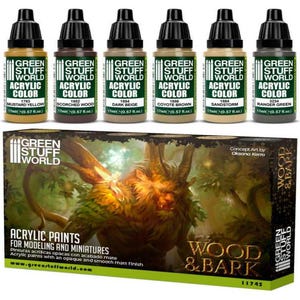 Paint Set - Bones - Brush and Airbrush Acrylic Color paints Airbrush Brush Model Models Miniatures Dioramas