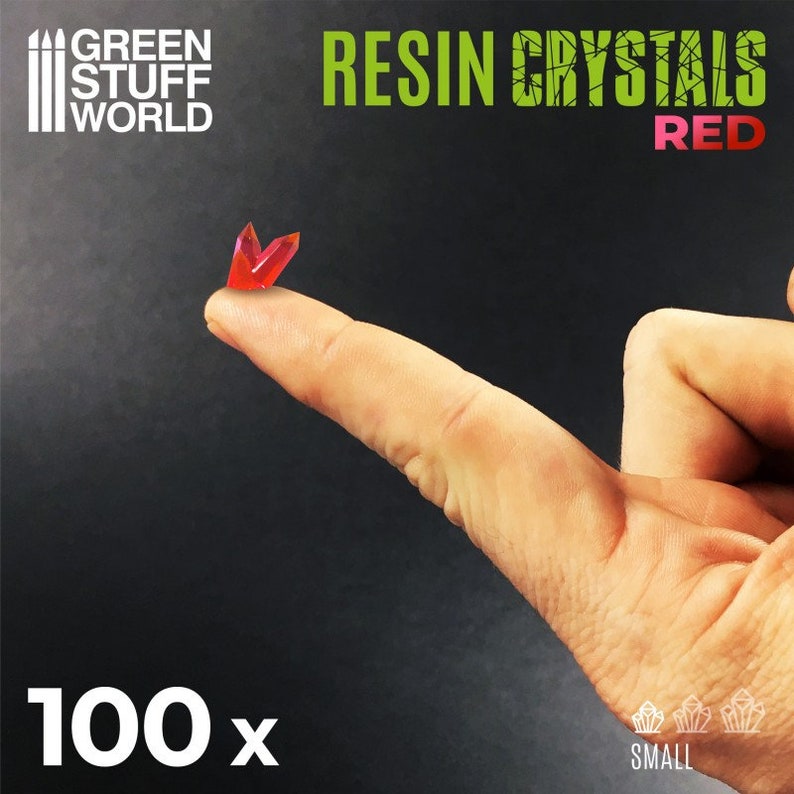 RED Resin Crystals for Miniature Bases Warhammer Model Etsy