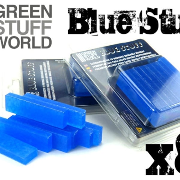 Blue Stuff - 8 bars - Maak instant mallen met water - HERBRUIKBAAR Materiaal !!!