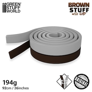 Brown Stuff Putty 36'5 inches (92cm) WITH GAP - Modeller Epoxy Putty - Kneadatite Aluminium Putty Duro