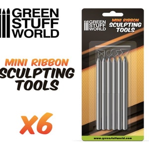 Miniature Ribbon Sculpting Tool Set - 6 Pcs - Wire Tools - Carving Set ...