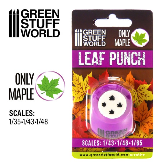 Green Stuff World: Miniature leaf punch - medium green at Mepel