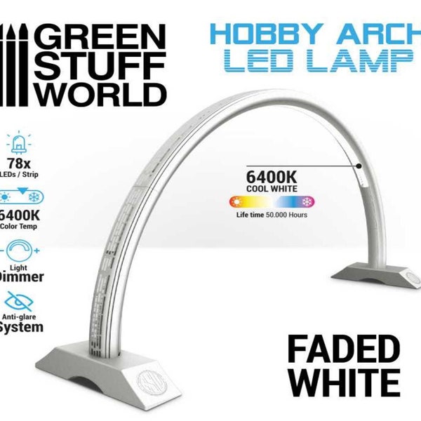 Hobby Arch LED-Lampe - Faded White -  Modellierung Handwerk Restaurierung Warhammer 40K