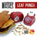 Miniature Leaf Punch RED - Leave maker perfect leaves for your scenery, dioramas, foliage, landscapes, sceneries and miniatures 