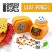 Miniature Leaf Punch ORANGE - Leave maker perfect leaves for your scenery, dioramas, foliage, landscapes, sceneries and miniatures 