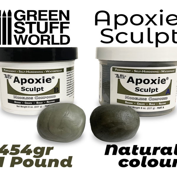 APOXIE SCULPT 1Lb Mastic Naturel -  modelage artisanat et restauration - Sculpter argile adhésif Epoxy Pâte - Warhammer 40K