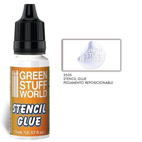 Repositionable Stencil Glue Brush Adhesion Paints Warhammer 40K Glue for  Stencils 