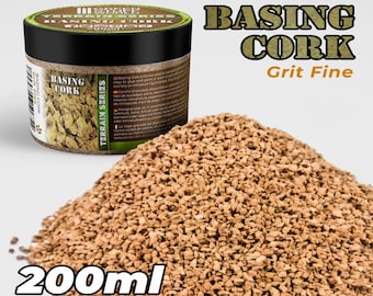 Fine Basing Grit - 200ml - compatible with Wargames Wargaming   basing scenery cork wargames