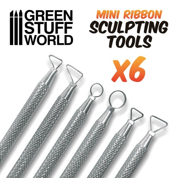 Miniature Ribbon Sculpting Tool Set 6 Pcs Wire Tools Carving Set 