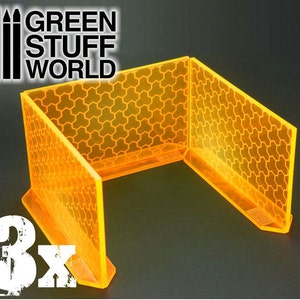 3x Big Energy Walls - Fluor ORANGE - compatible with Scenery Game
