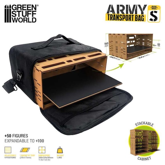 Army Transport Bag - S - Miniatures Carry Case Compatible With