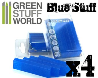 Blue Stuff - 4 bars - Make instant moulds with water - REUSABLE Material !!! Better than a silicone mold