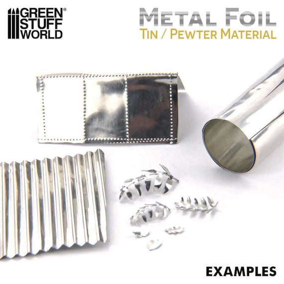 Green Stuff World: Flexible Tin Foil Sheet - Craft Pewter Green Stuff World: Flexible Tin Foil Sheet - Craft Pewter