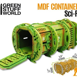 SciFi Container Pod - kompatibel med Warhammer trälådor, scifi science fiction, futuristiskt krigsspel