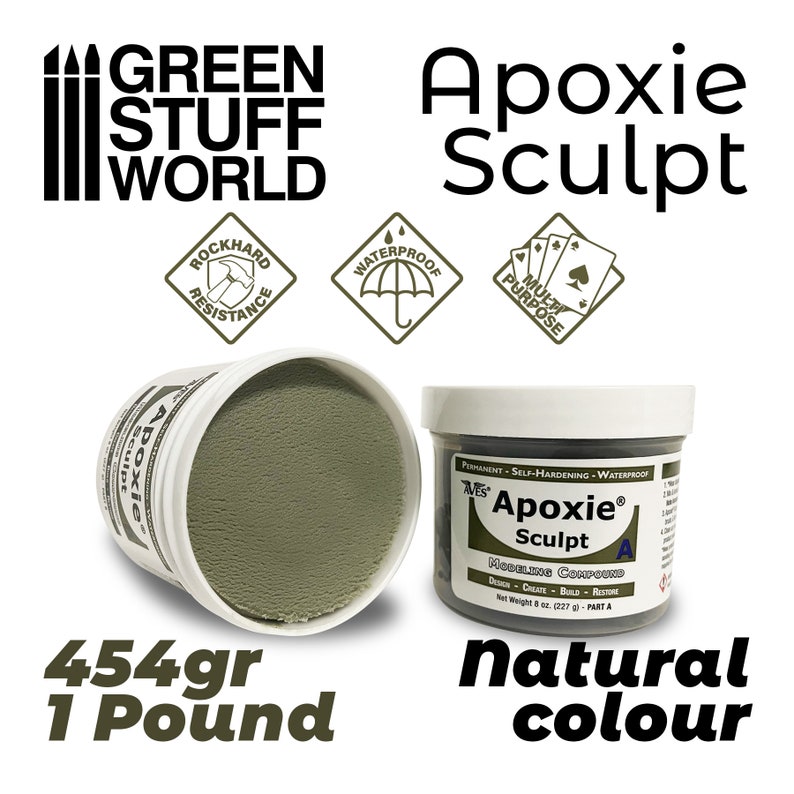 Stucco APOXIE SCULPT 1Lb Natural stucco scolpire warhammer 40K immagine 2