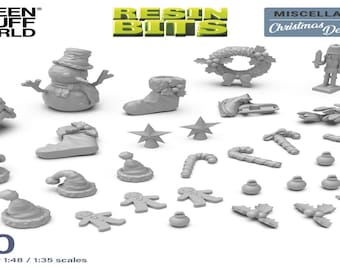 Christmas Decorations set 1/48-1/35 Modelling Wargames presents